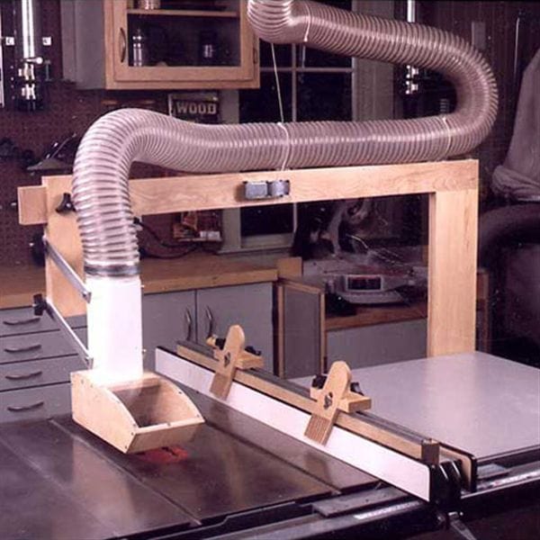 Woodworking Project Paper Plan to Build Tablesaw Dust Collector and Hold Downs alt 0