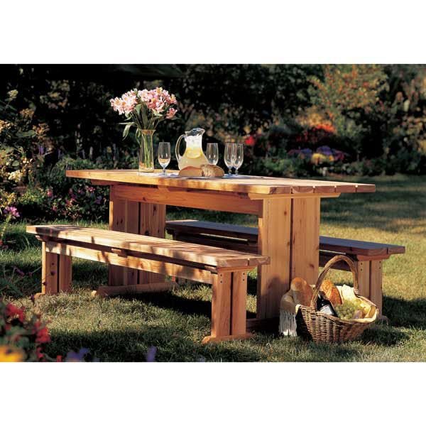 Woodworking Project Paper Plan to Build Best-Yet Picnic Set alt 0