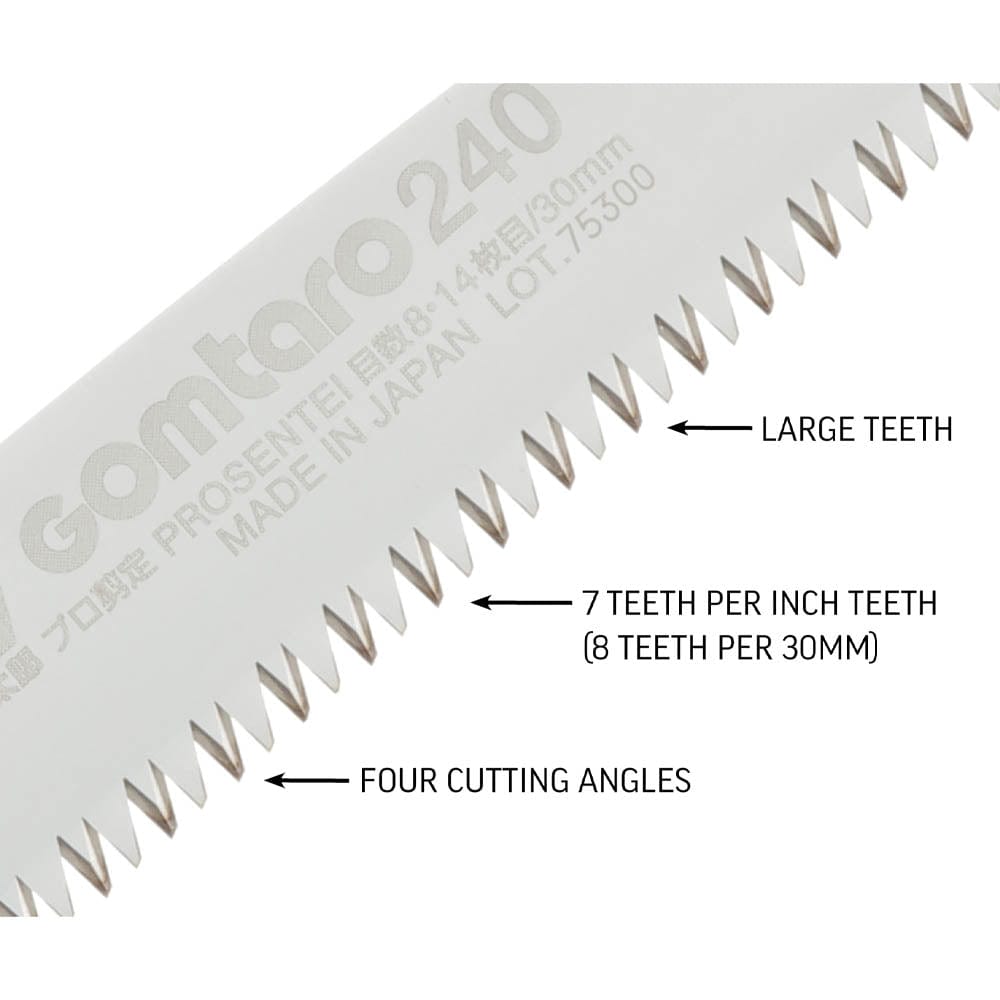 GOMTARO Pro-S Replacement Blade, 240mm, Dual Teeth