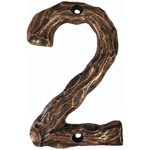 LHN2-AC Log House Number 2, Antique Copper, 1 piece alt 0