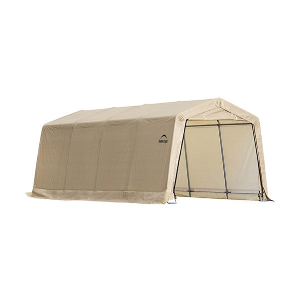Auto Shelter, 10' x 20' x 8', Peak Style Instant Garage, Sandstone alt 0