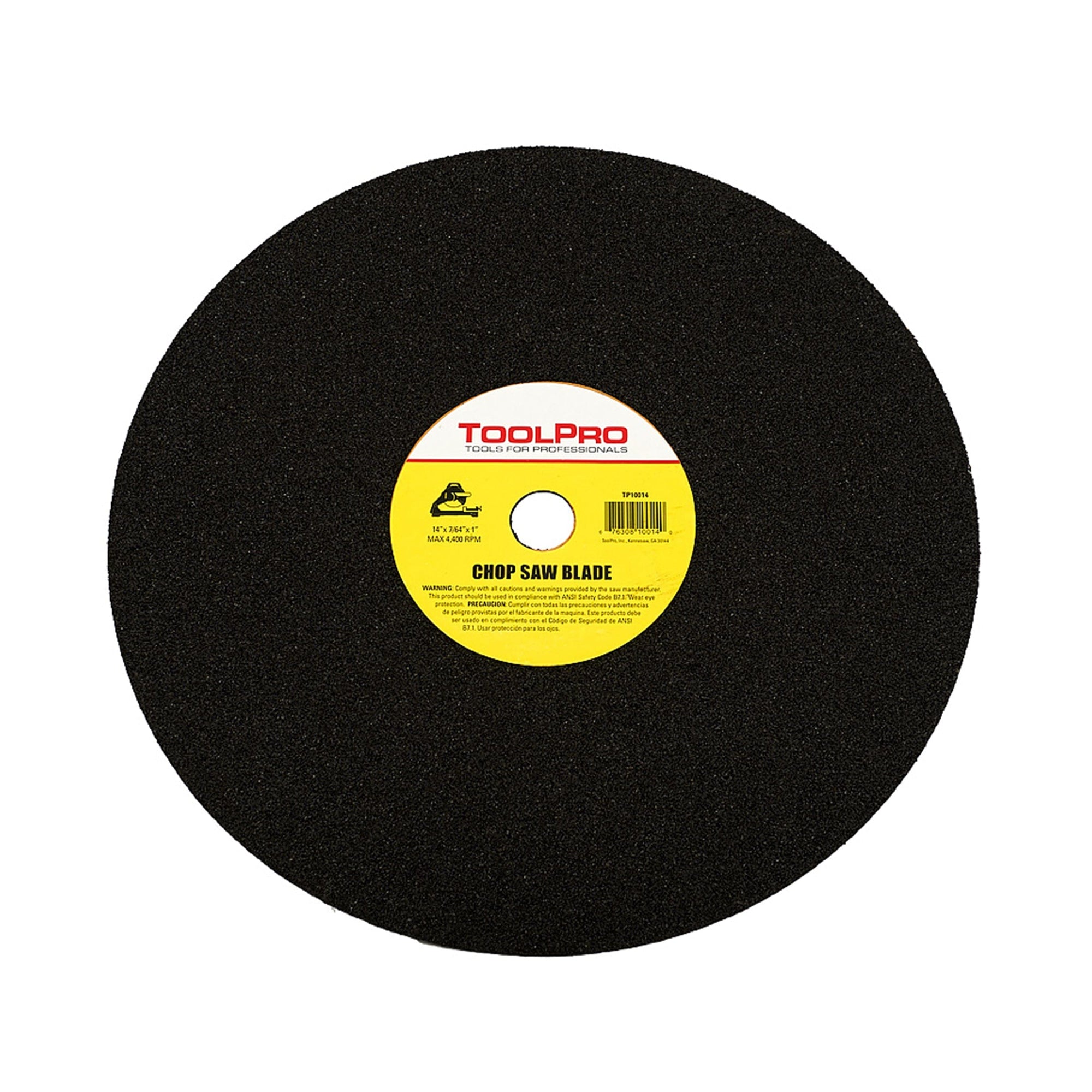 14" Abrasive Blade for Chop Saws, 14" x 7/64" x 1" Arbor, 10-Pack alt 0