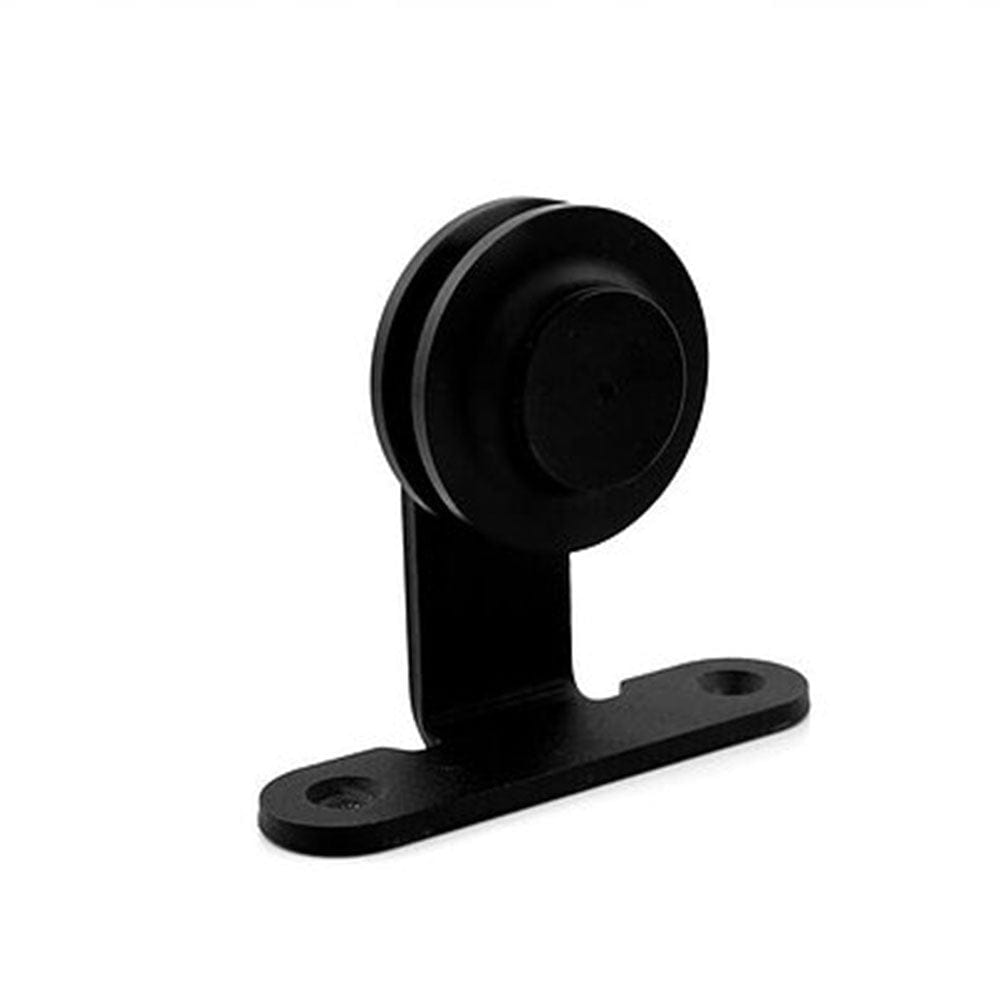 Barn Door Hardware Black Top Mount 6'6" Rail alt 0