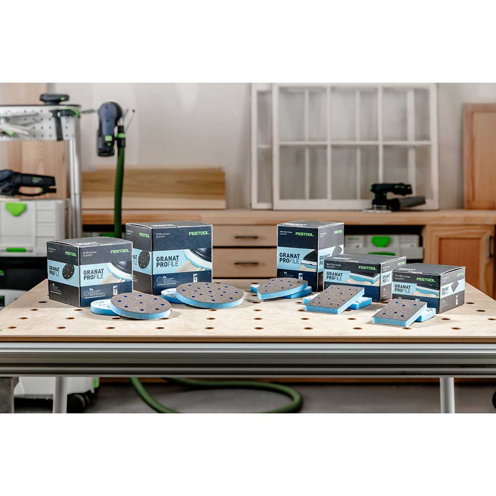 Granat PROfile Foam Abrasive Sheet - 3" x 4" Fine Grit - 10 Pack