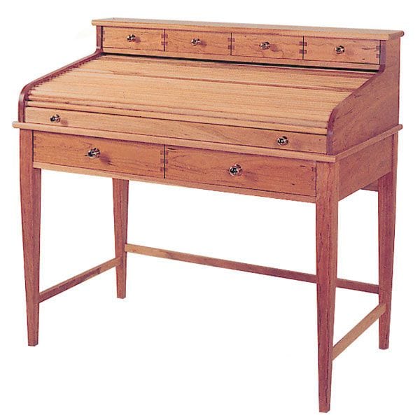 Woodworking Project Paper Plan to Build Rolltop Writing Desk alt 0