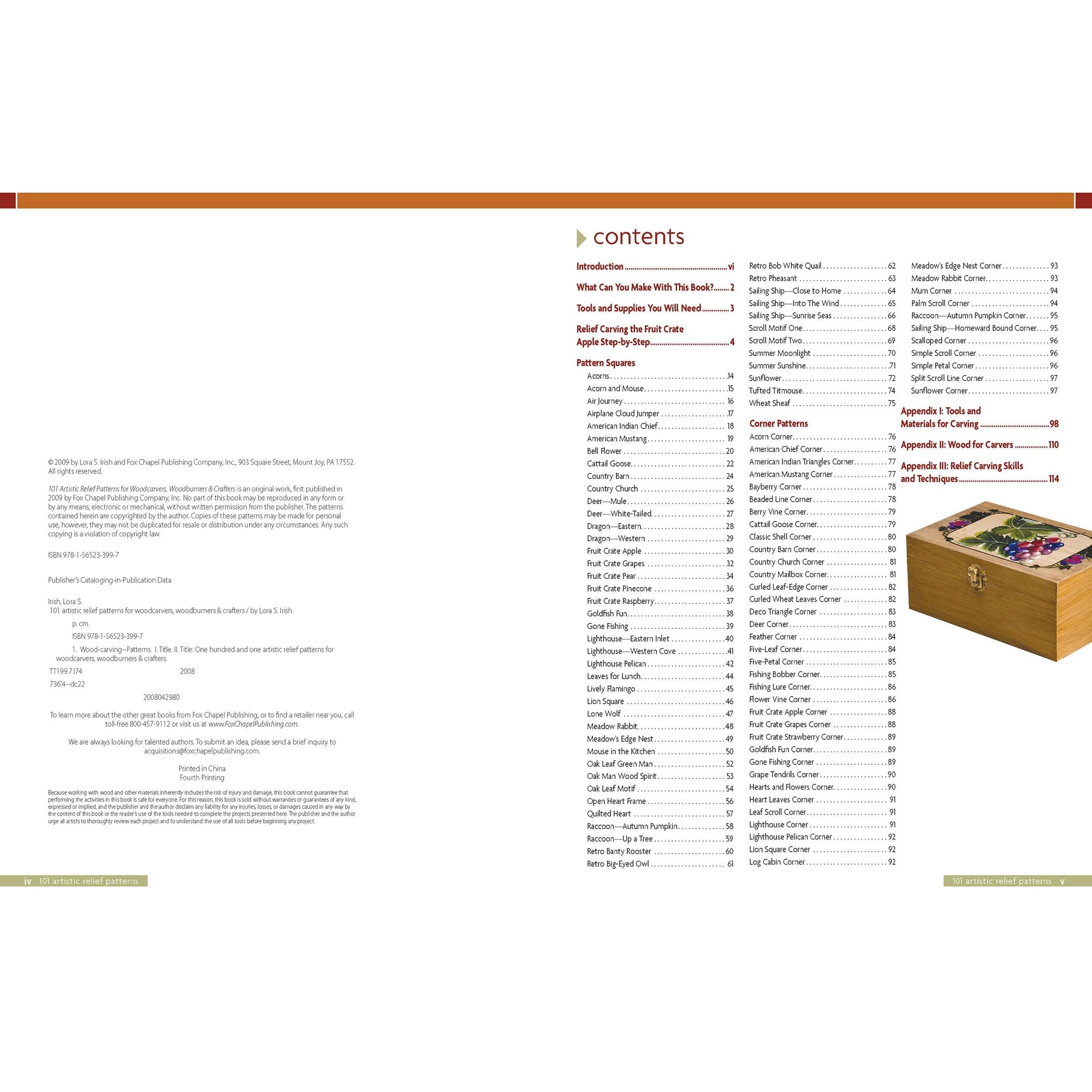 101 Artistic Relief Patterns for Woodcarvers, Woodburners and Crafters alt 0