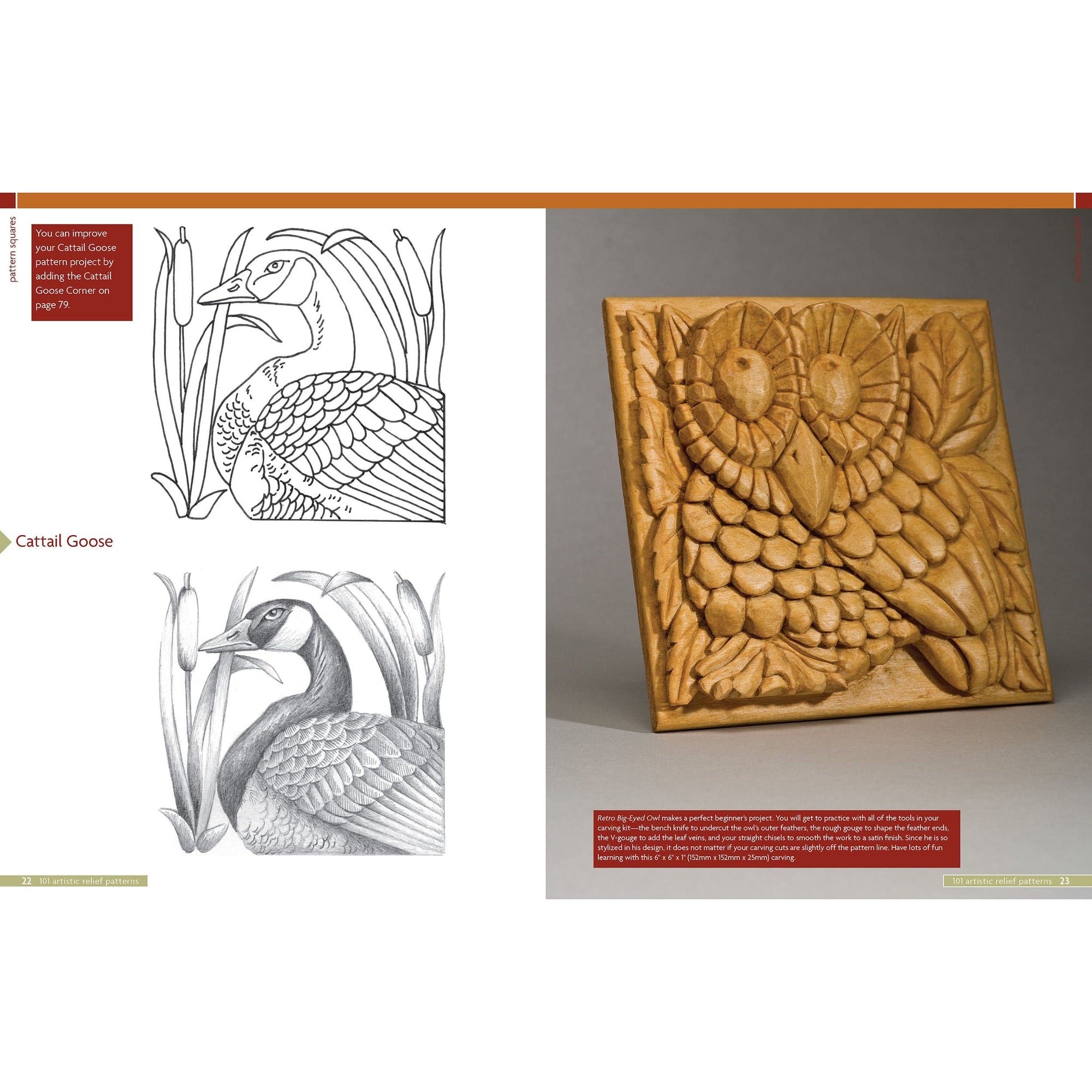 101 Artistic Relief Patterns for Woodcarvers, Woodburners and Crafters alt 0