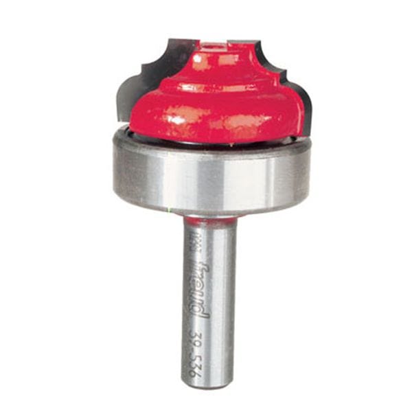 39-536 Cove And Bead Groove Router Bit with Top Bearing 3/8" SH 1-3/8" D 39/64" CL 3/16" R alt 0