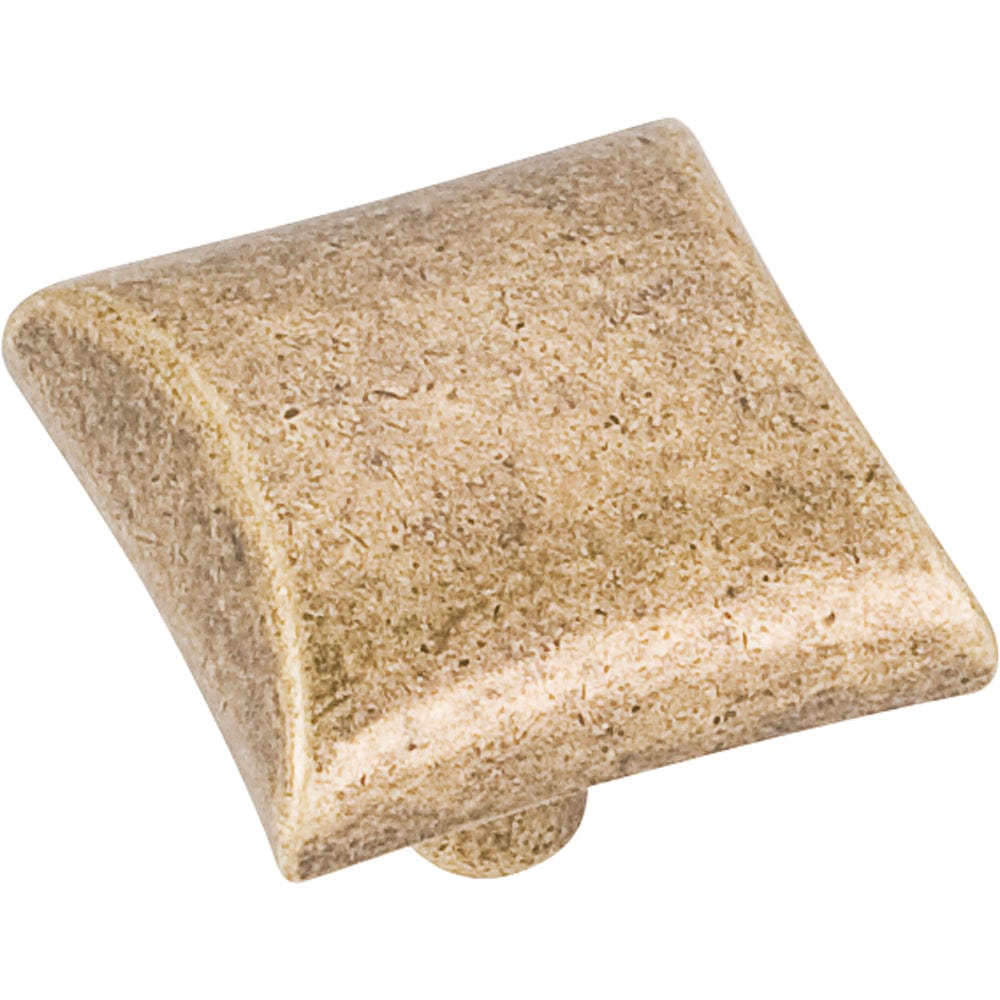 Glendale Knob, 1-1/8" O.L., Distressed Antique Brass alt 0