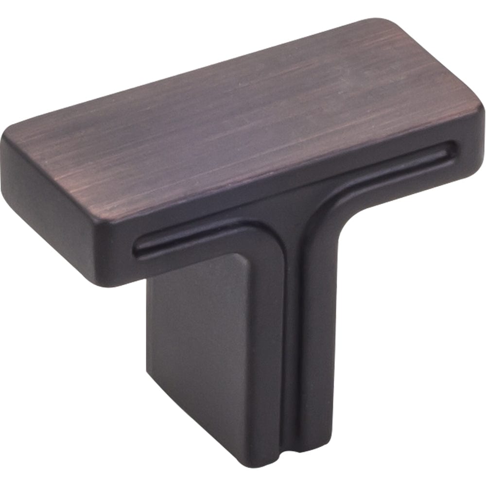 Anwick Rectangle Knob, 1-3/8" O.L., Brushed Oil Rubbed Bronze alt 0