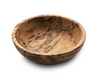 Hand-turned wooden bowl showing spalting patterns from partially rotten wood