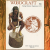 Woodcraft 1978 magazine cover showing a Native American woodworker carving a wooden tool handle on a log stump.