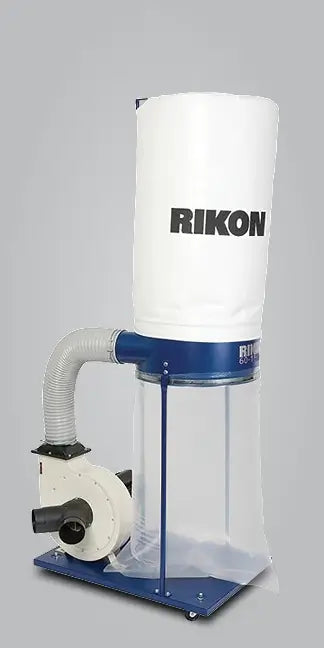 Rikon dust collector on a gray background