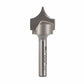 1574 Pointed Round Over Router Bit 3/8" R 3/4" D 1/4" SH alt 0