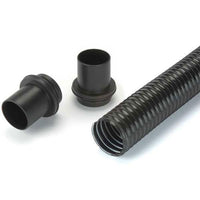 2-1/2" x 10' Polyurethane Dust Collection Hose - Black, Kit with End Fittings alt 0