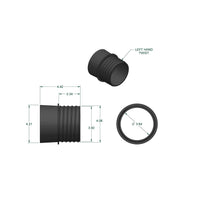 4" Quick Disconnect Hose to 4" OD Dust Collection Fitting alt 0