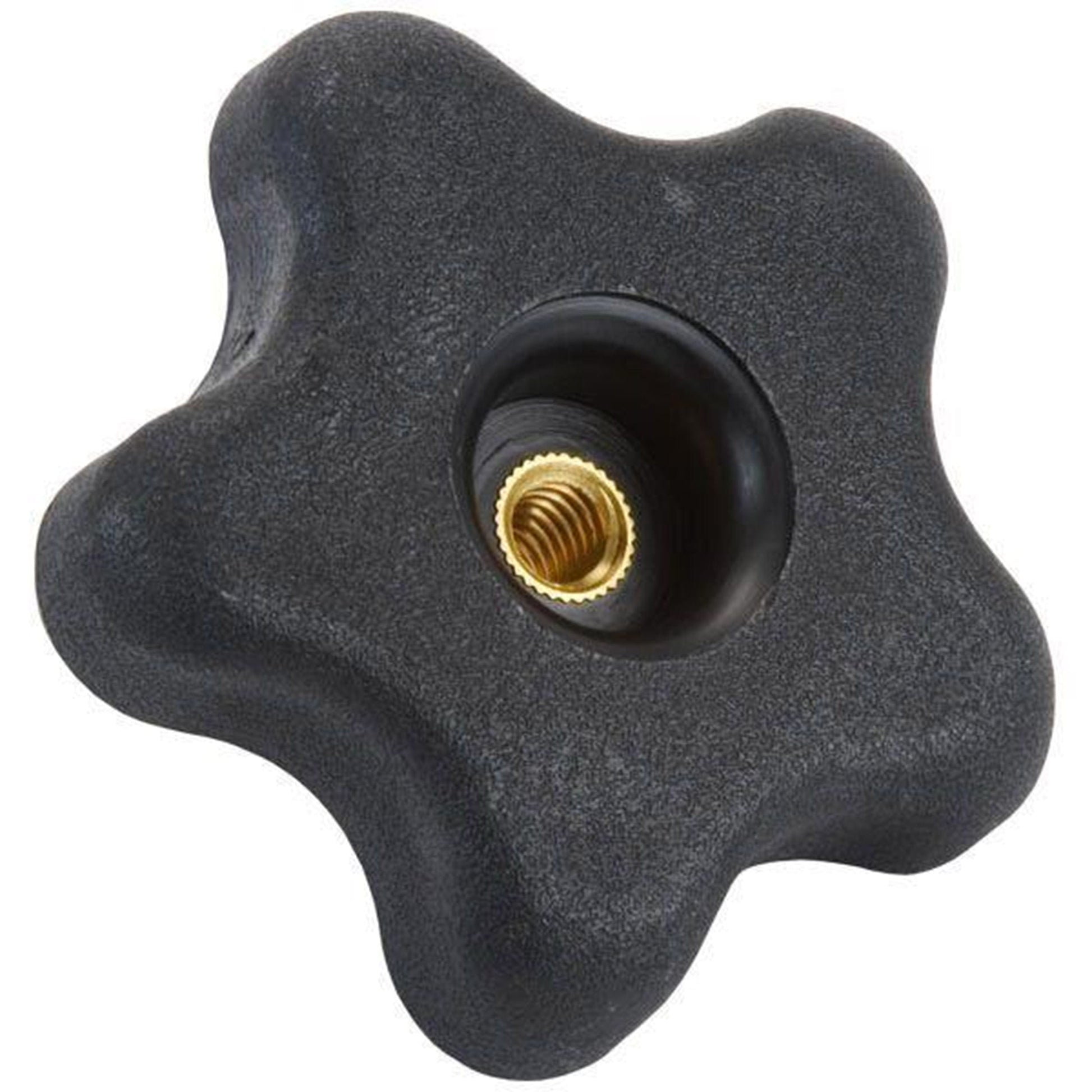 Knob, Five Star with Through Hole, 3/8"-16 Insert alt 0