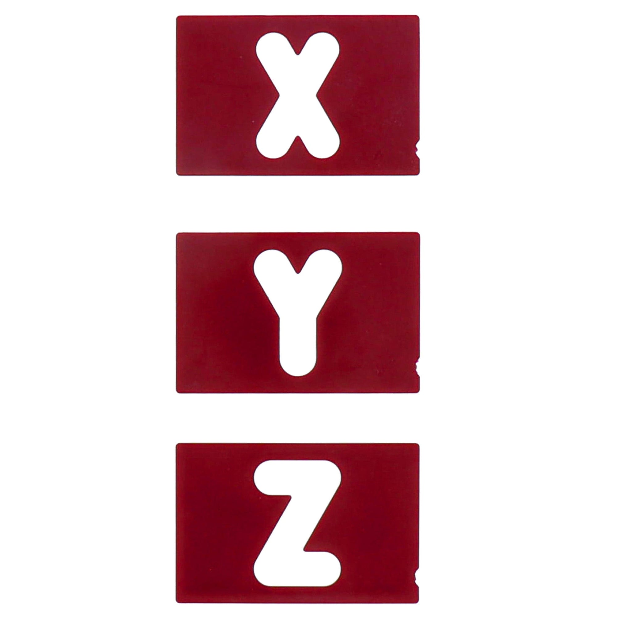 1-1/2" Vertical Letters Set for Sign Making Jigs 30pc alt 0