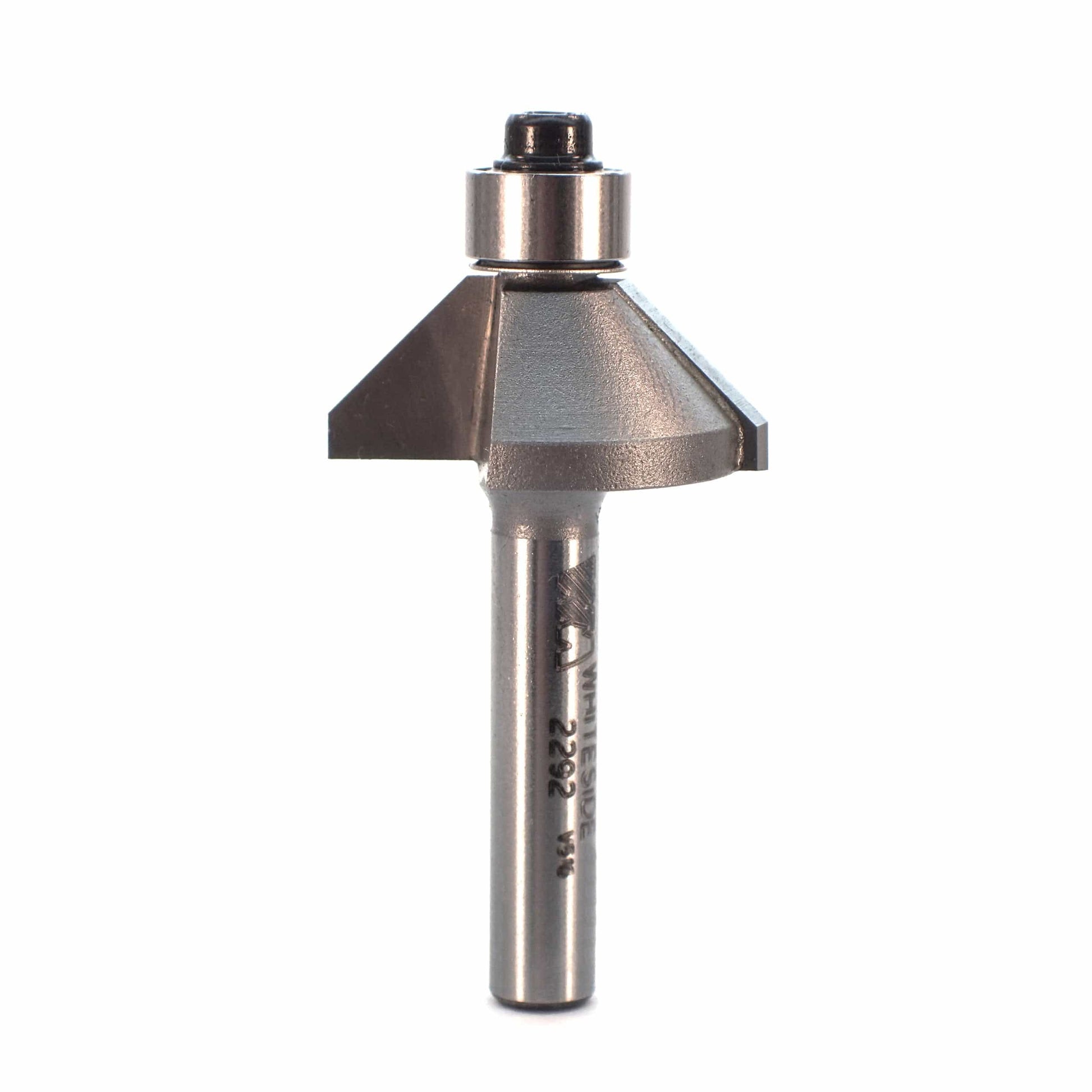 2292 1/4" Sh 45 Degree Chamfer Router Bit 1" LD 7/16" CL x 5/16" CH alt 0