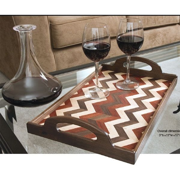 Herringbone Serving Tray - Downloadable Plan alt 0