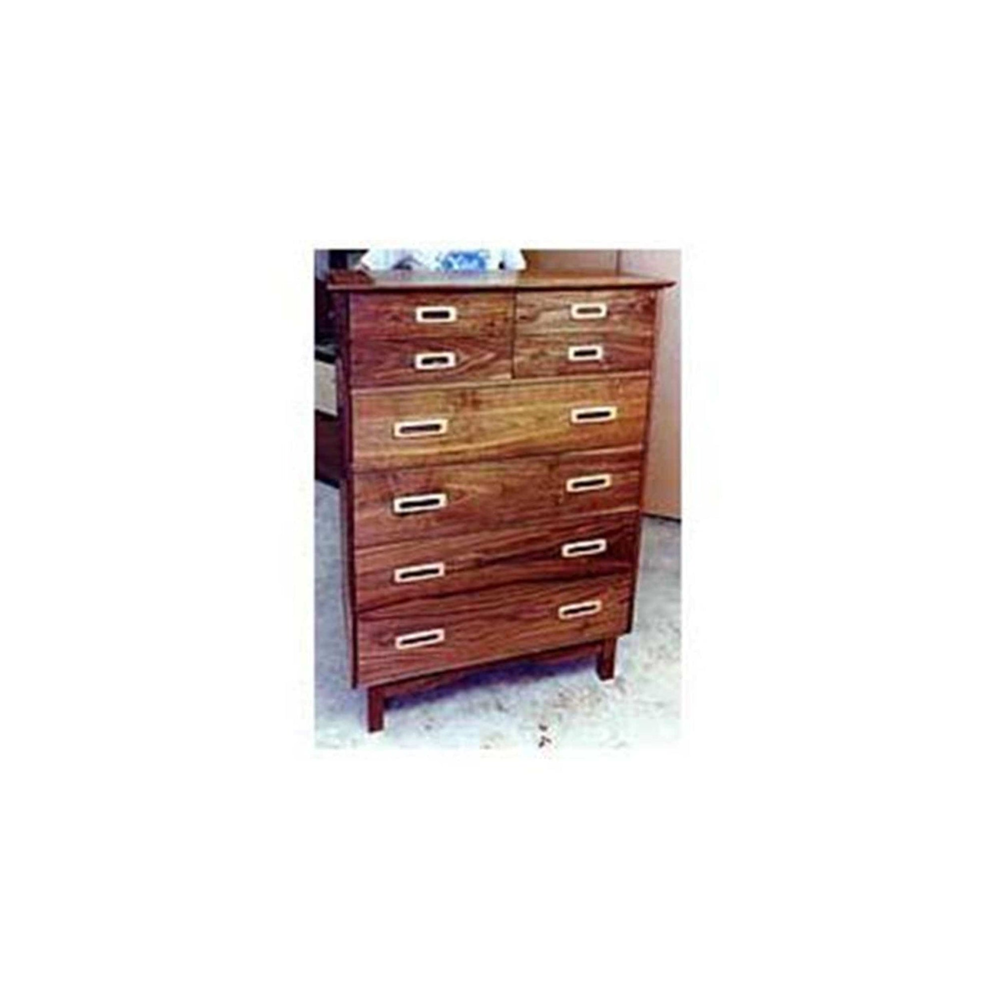 Woodworking Project Paper Plan to Build Retro Chest of Drawers alt 0