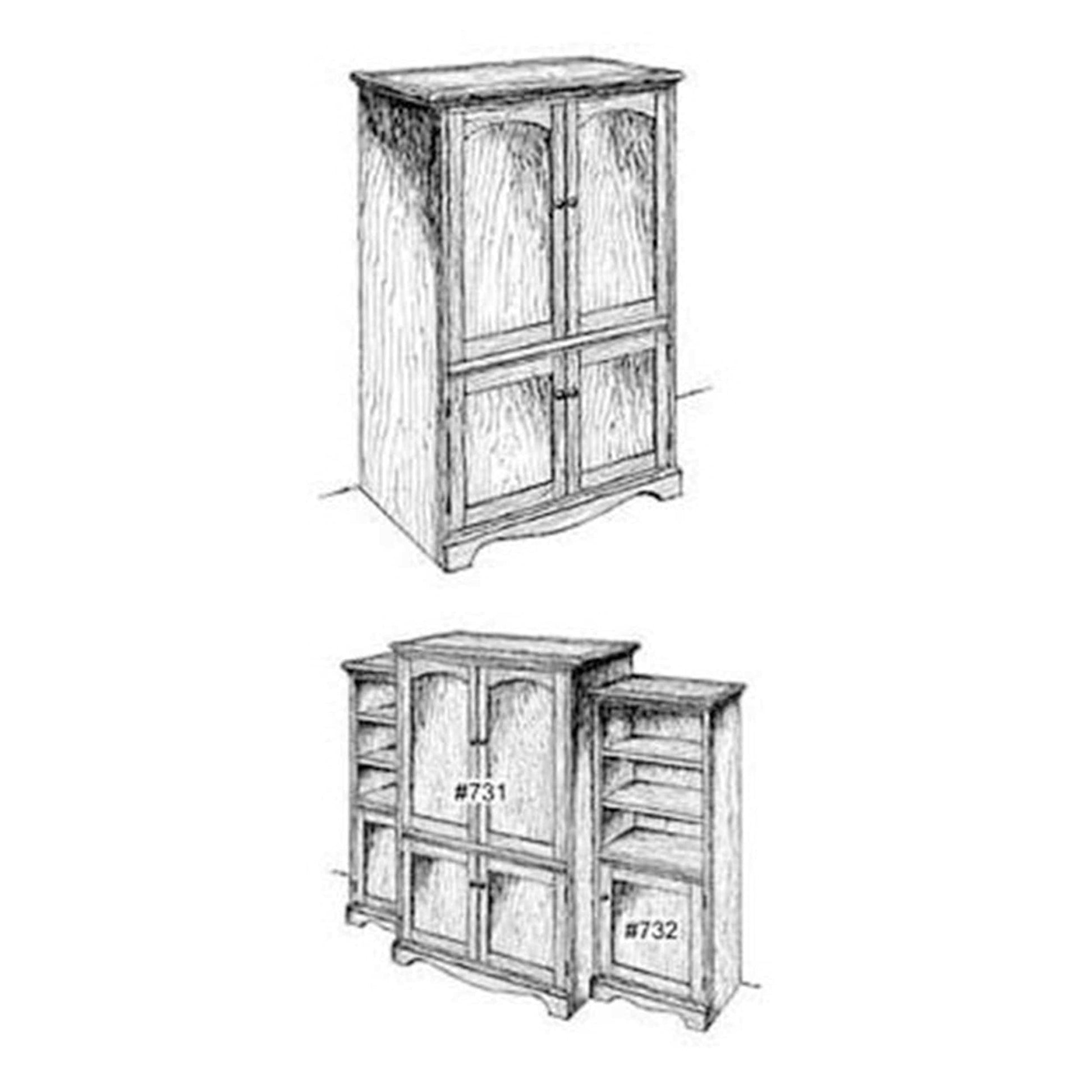 Woodworking Project Paper Plan to Build Entertainment Center alt 0