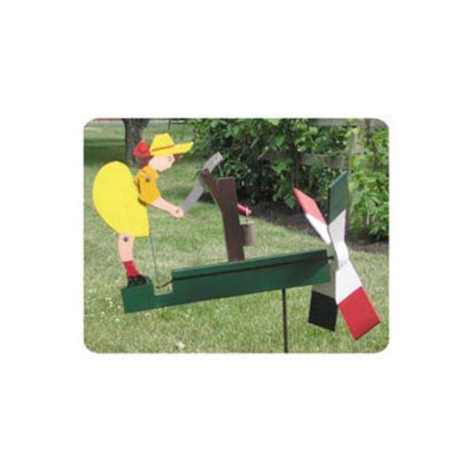 Woodworking Project Paper Plan to Build Waterpump Girl Whirligig alt 0