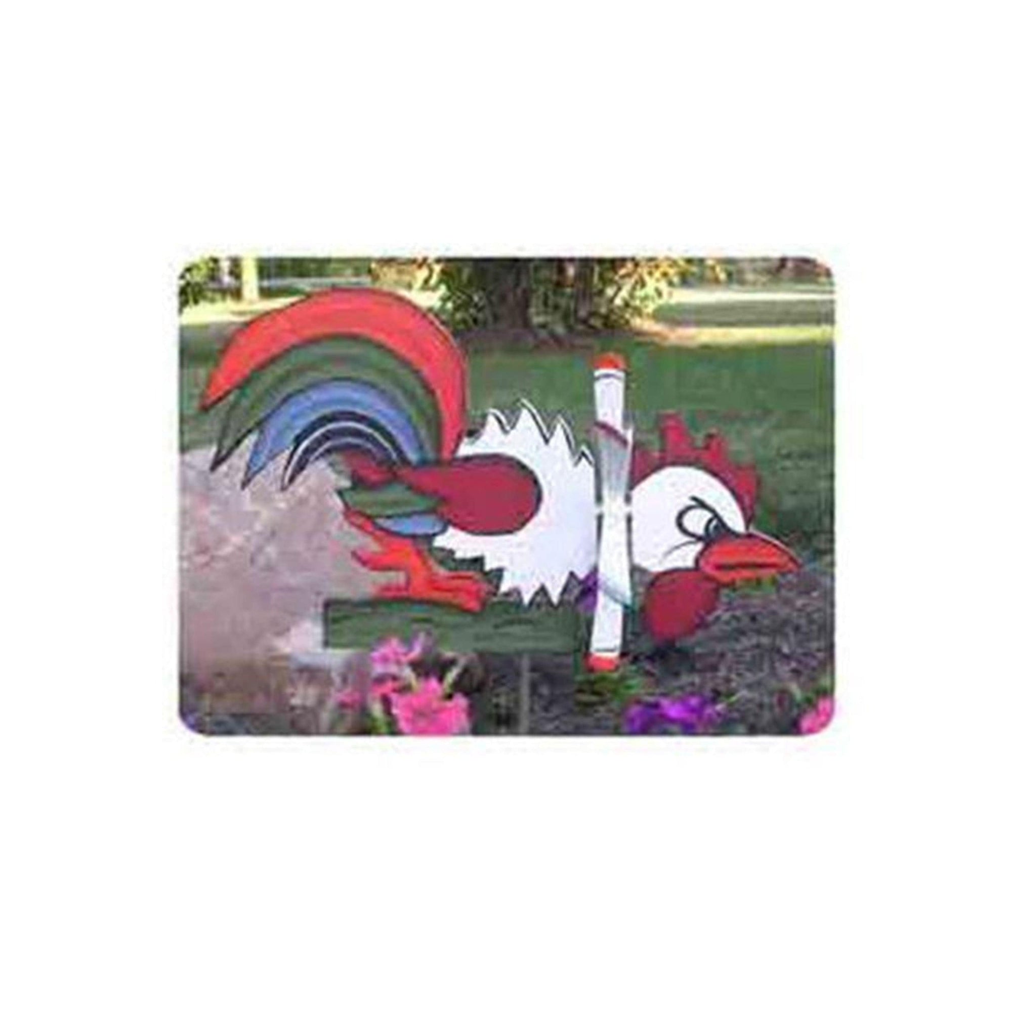 Woodworking Project Paper Plan to Build Fighting Rooster Whirligig alt 0
