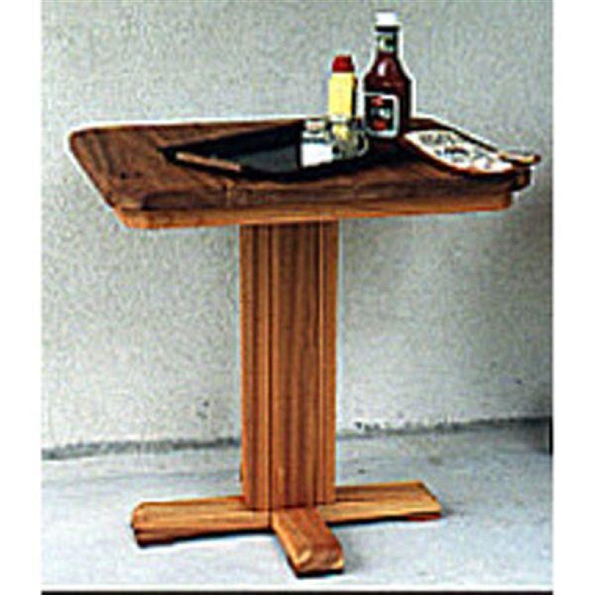 Woodworking Project Paper Plan to Build Patio Barbeque Table alt 0