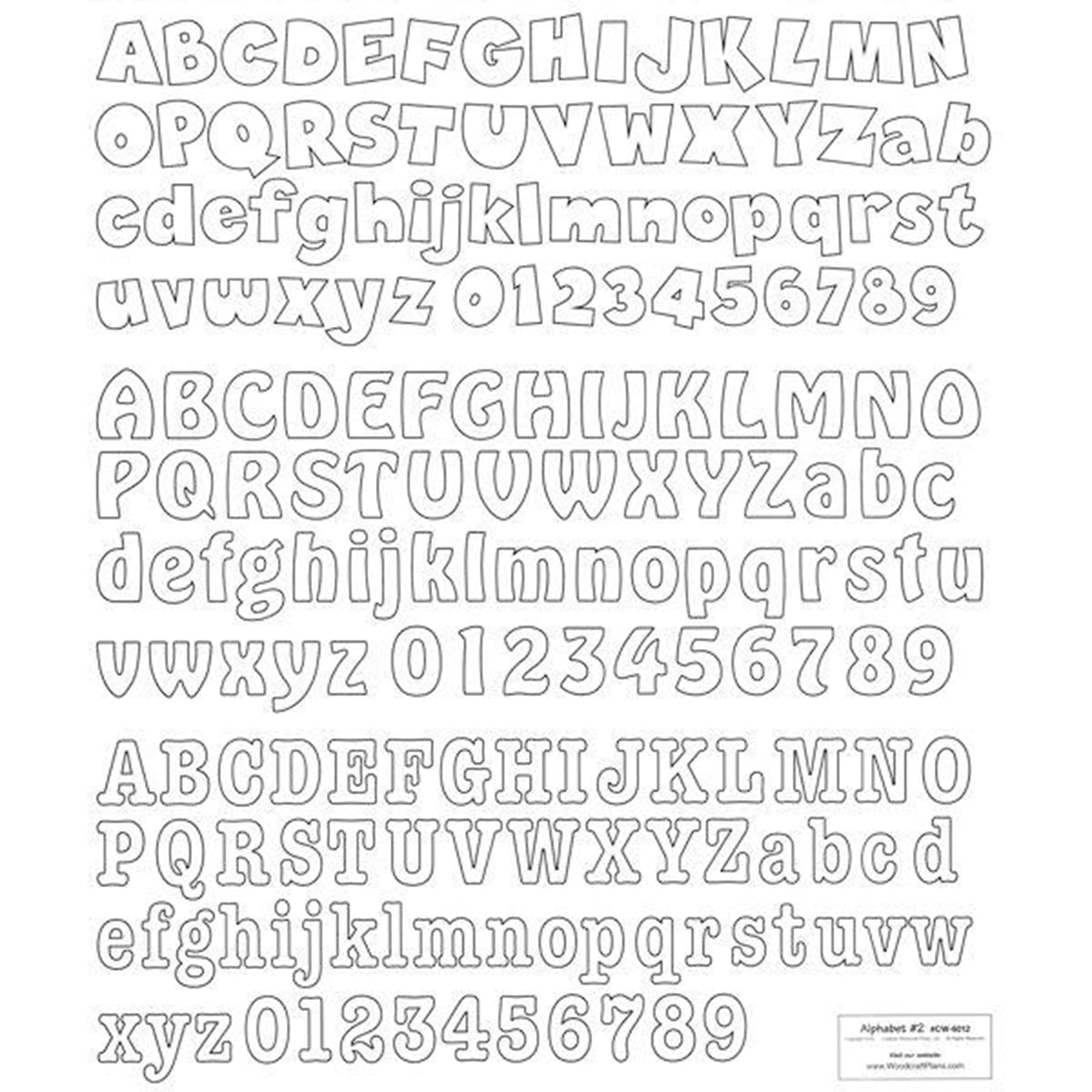 Woodworking Project Paper Plan to Build Letters & Numbers Alphabet 2 alt 0