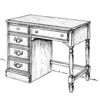 Woodworking Project Paper Plan to Build Dresser Desk alt 0