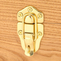 Lockable Draw Catch Brass Finish alt 0