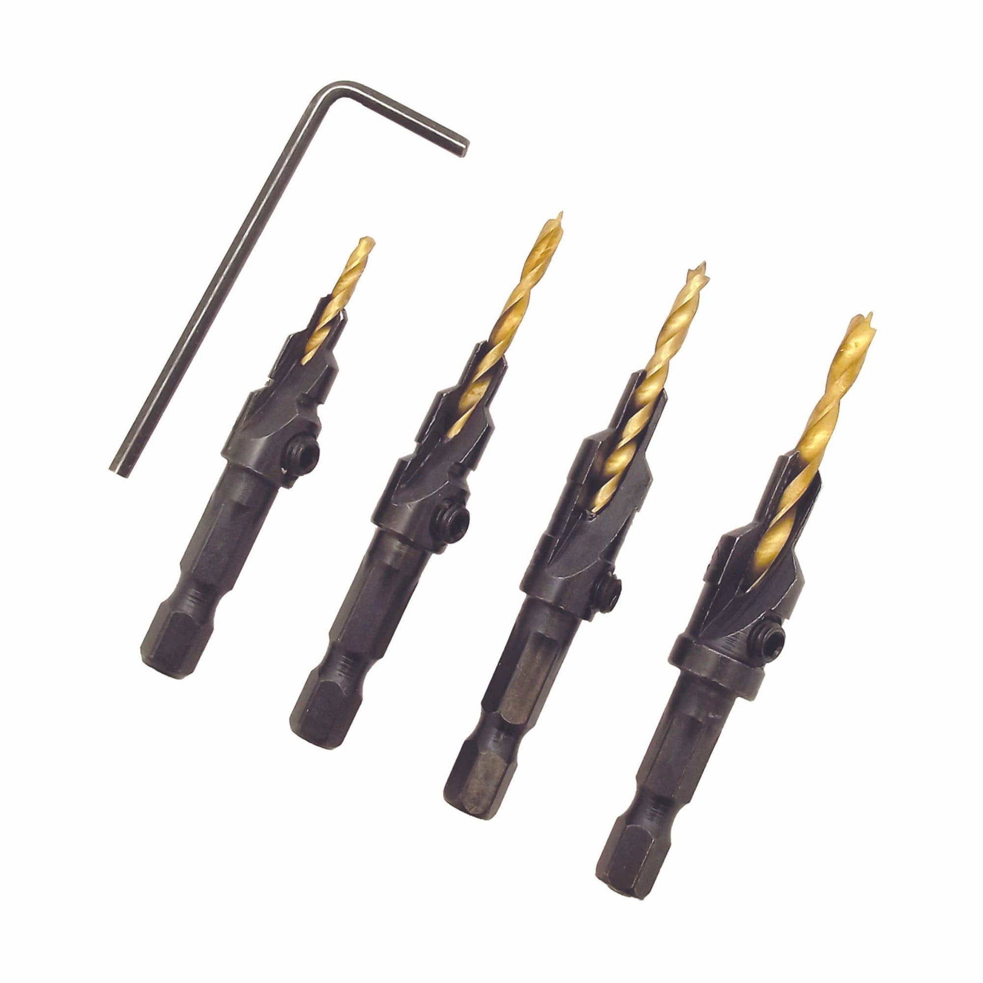 CounterBit Countersink Drill Bit Set - 4 Piece alt 0