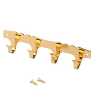 4-Hook Strip Brass Plated alt 0