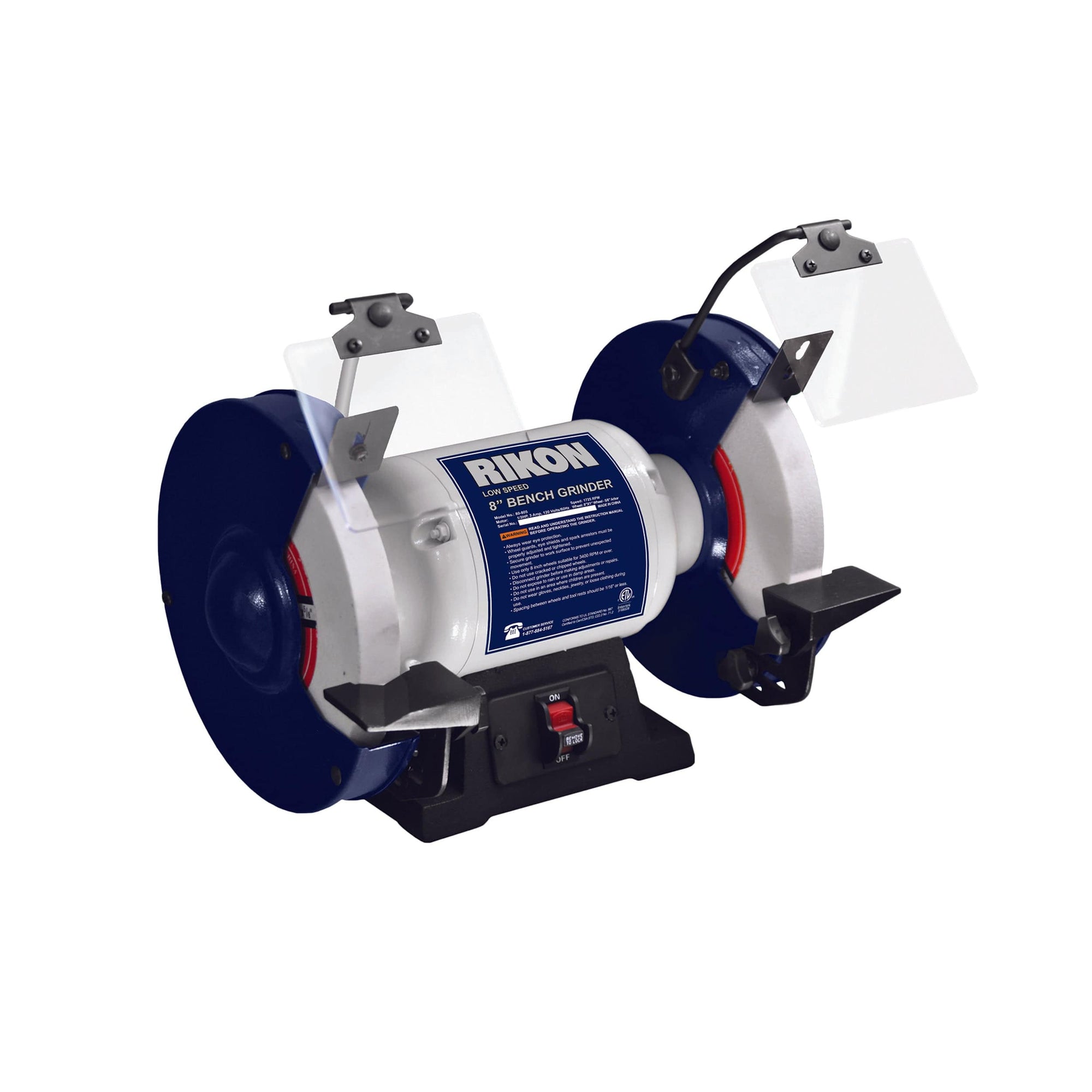 8" Slow Speed Grinder - 1/2 HP alt 0