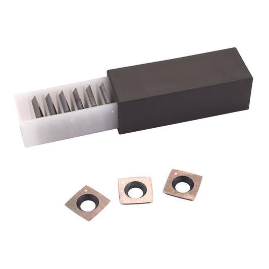 Replacement Carbide Inserts for Byrd Shelix Cutterheads - 10 Pack alt 0