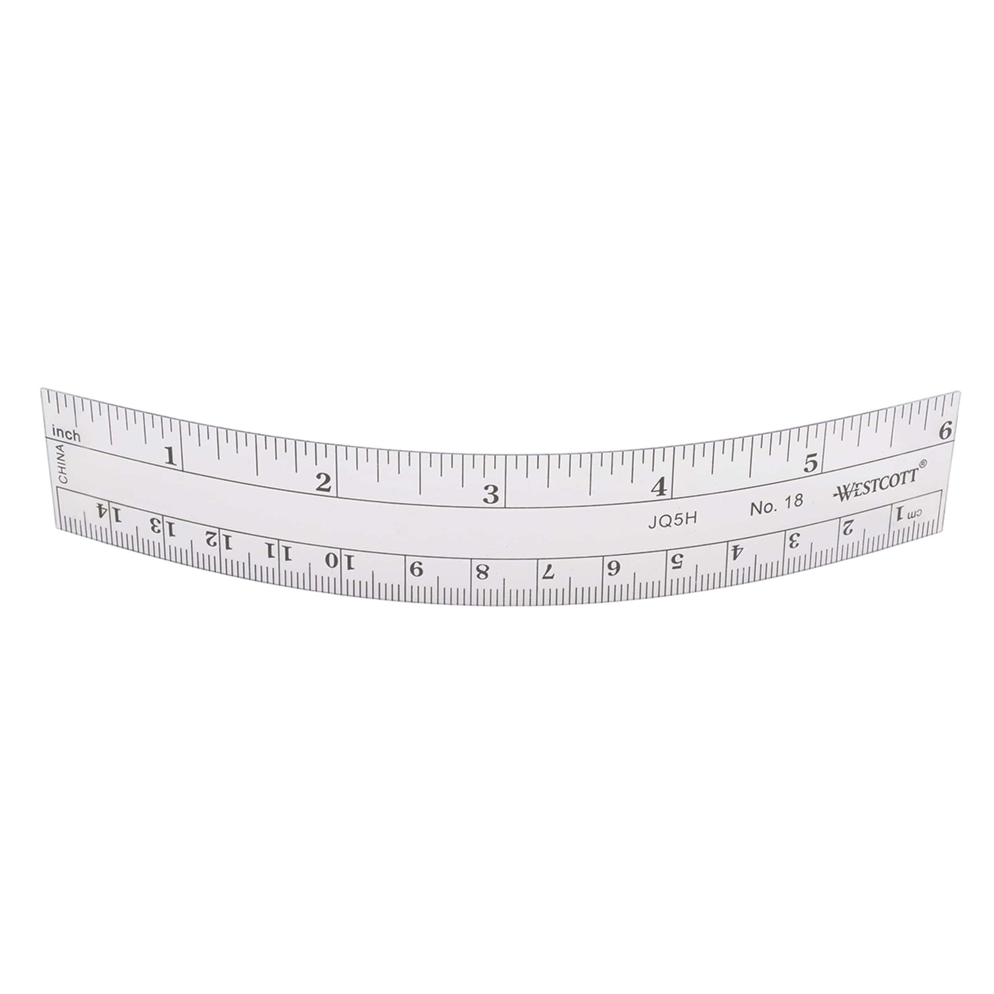 6" See-Through Acrylic Ruler alt 0