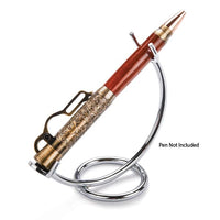 Pen and Razor Display Stand with Oval Base - Chrome alt 0