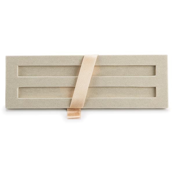 Black Faux Leather Pen Case w/Dual Sided Insert alt 0