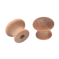Mushroom Knob w/Screws - Birch - 3/4" Diameter - 5/8" Tall - 4 Piece alt 75