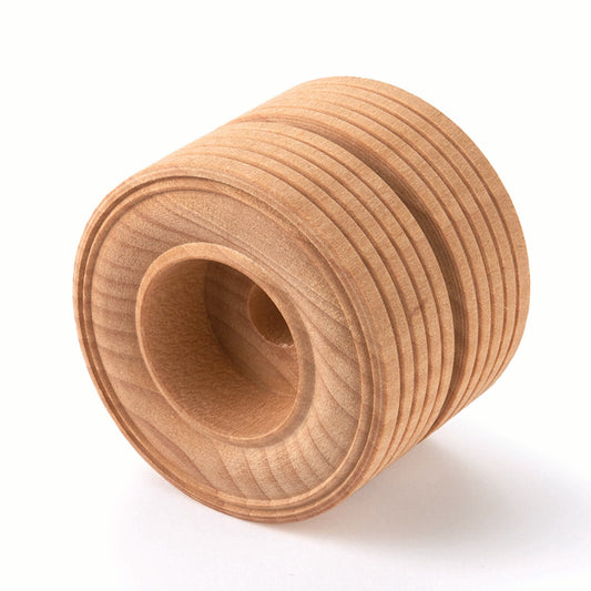 Wooden Dual Truck Wheels - 2" Diameter - 11/16" W - 3/8" Axle Hole alt 0