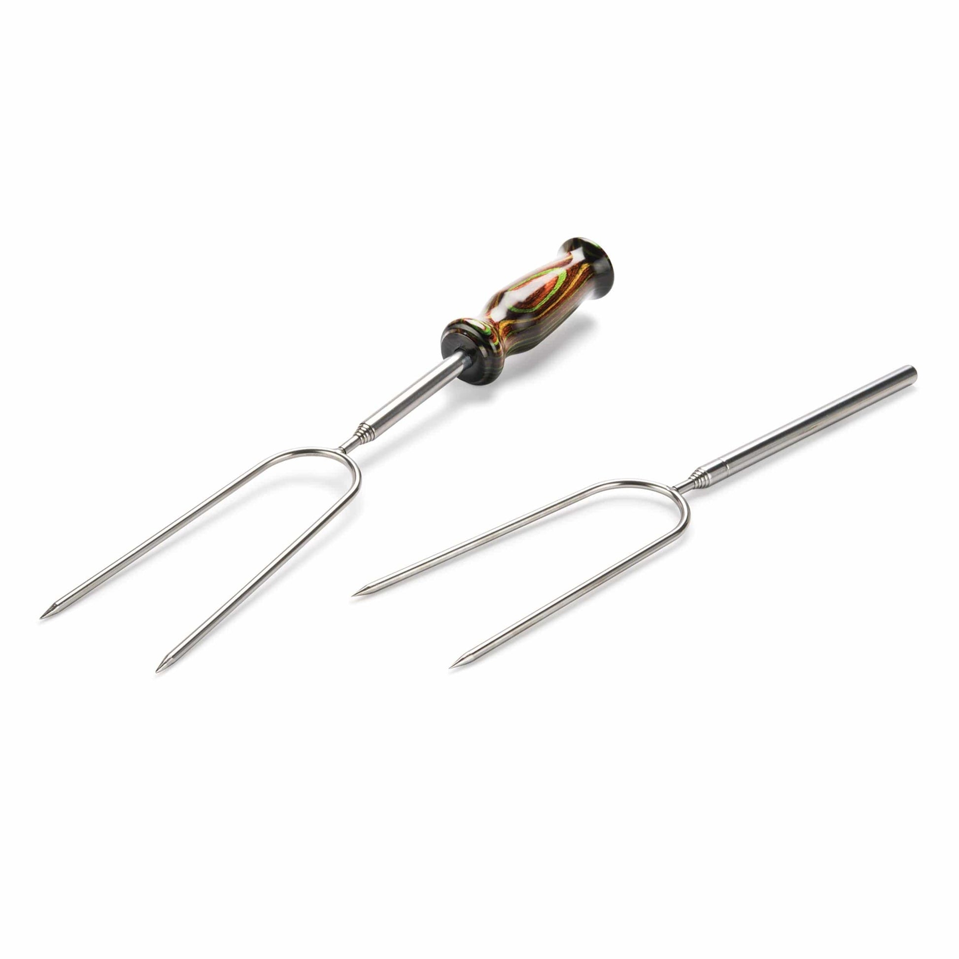 Campfire Roasting Fork Turning Kit - Stainless Steel - 4 Piece alt 0