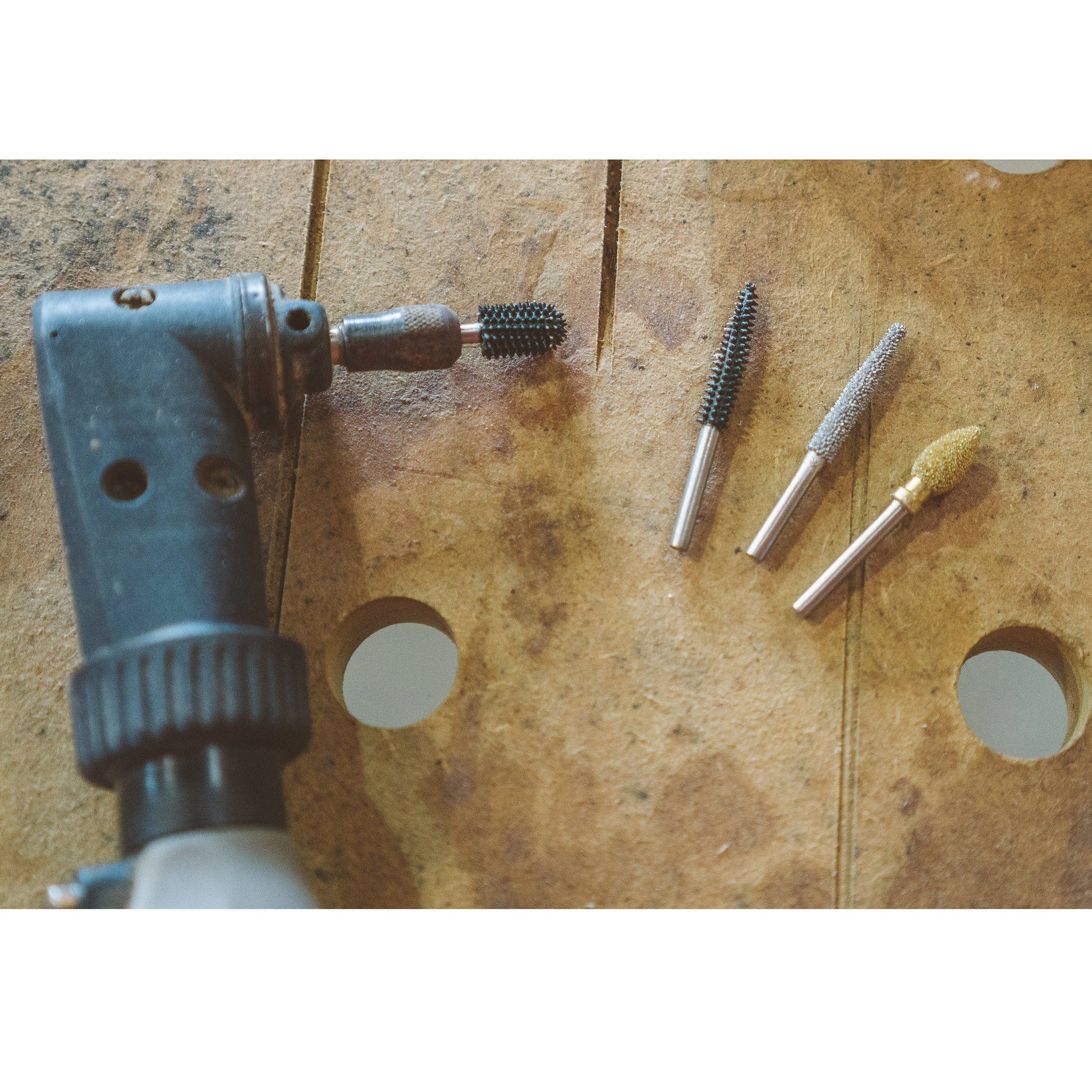 Original Dovetail Burr, 1/8" Shaft, Coarse (3/8" x 1/2") alt 0