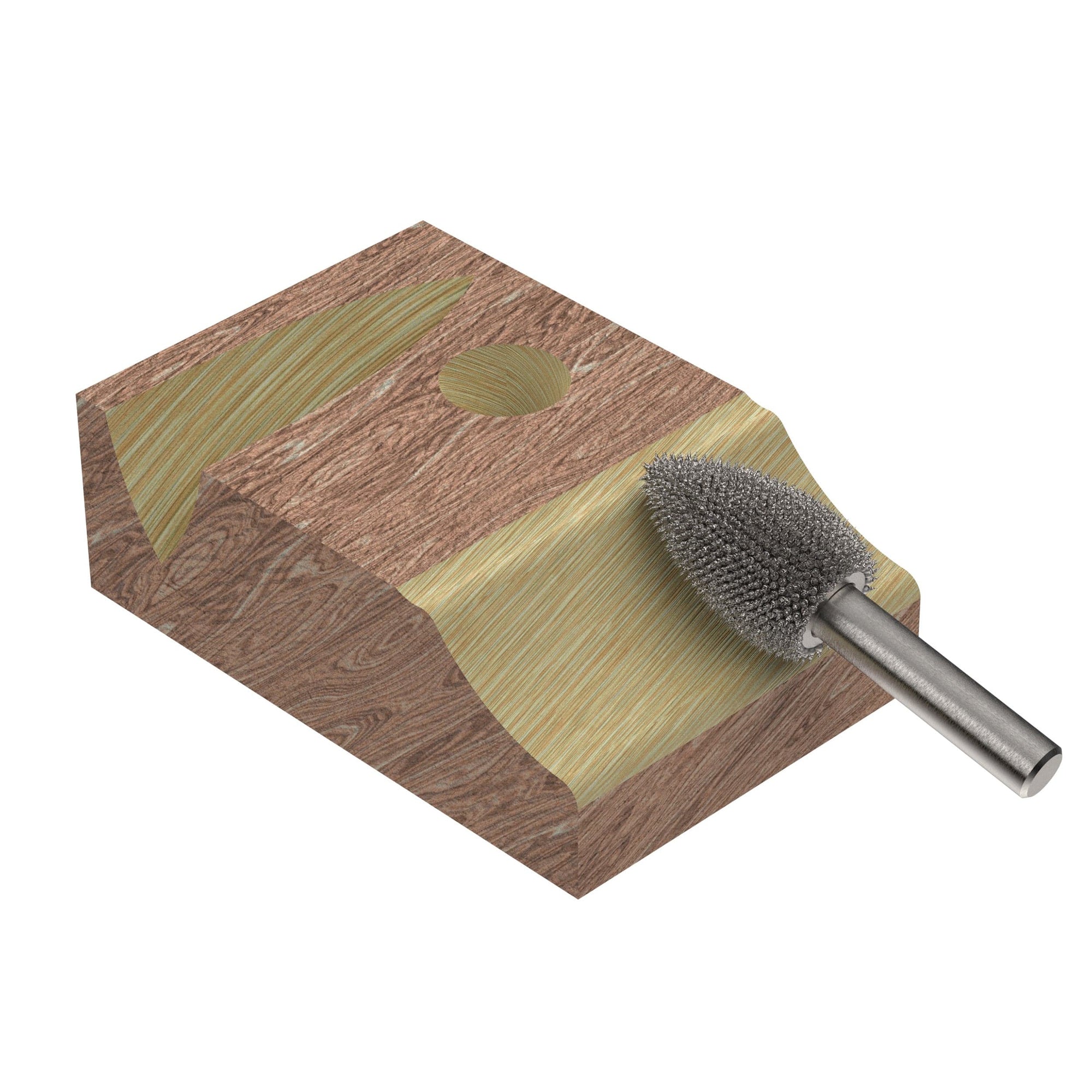 Extreme Flame Burr, 1/4" Shaft, Very Coarse (1/2" x 1") alt 0