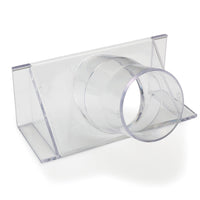 2-1/2" Clear Fence Adapter Dust Collection Fitting alt 0