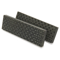 3D Micarta Knife Scales - 3/8" x 2" x 5" - Black and Gray Quail Feather - Pair alt 0