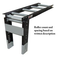Roller Table Extension 8' x 22"  Kit - 15 rollers - 6” Apart alt 0