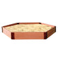 Classic Sienna 7' x 8' x 11" Composite Hexagon Sandbox Kit - 1" profile alt 0