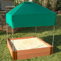 48" X 48"x 37" Telescoping Square Sandbox Canopy & Cover alt 0