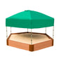 84" X 96" X 37" Telescoping Hexagon Sandbox Canopy & Cover alt 0